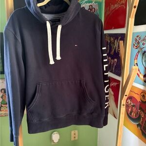 Tommy Hilfiger Dark Hoodie with Cream Details